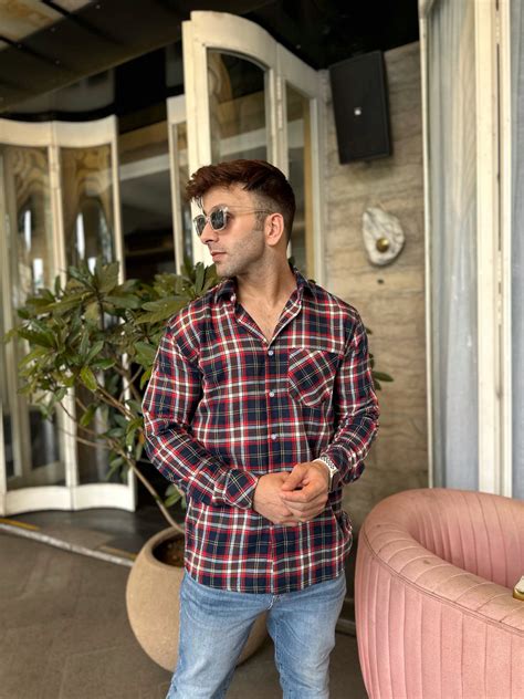 Gritstones Multi Check Pocket Cotton Shirt