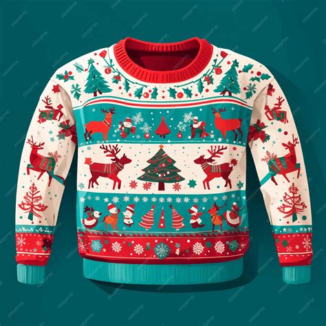 Premium Vector | Vector christmas sweater clipart isolated vector ...