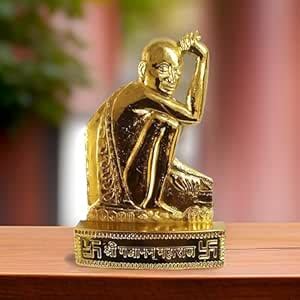 Buy Salvus APP SOLUTIONS Antique Metal Gajanan Maharaj Statue/Gajanan ...