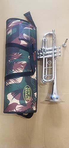 New Jaibharat Musicals Trumpet silver Nd(Nadir Ali) Model with army bag ...