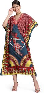 Trendif Graphic Print Poly Crepe Women Kaftan - Buy Trendif Graphic ...