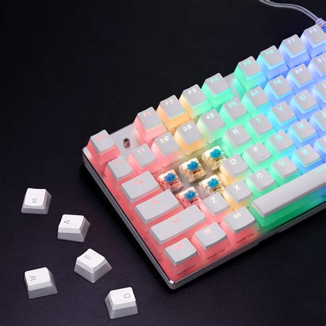 Buy havit Pudding Keycaps Backlit PBT Keycap Translucent Key Caps for ...