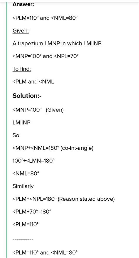 The given figure shows the trapezium lmnp with l (1, 2), m (3, 8) and p ...