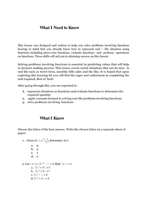 Image result for Problems Involving Functions