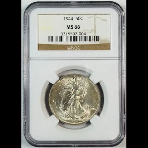 1944 Walking Liberty Half Dollar NGC MS-66 - Bob Paul Rare Coins