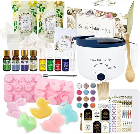 Amazon.com: PIUH Soap Making Kit for Kids, DIY Full-Set Kit for Girls ...