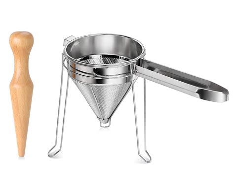 New Star Foodservice 42566 3-Piece Stainless Steel Chinois Strainer Set ...