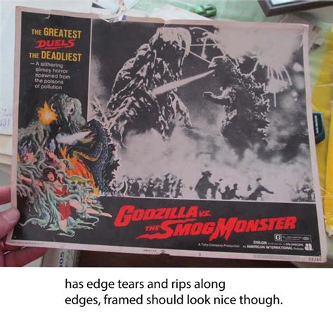 Original Godzilla vs Smog Monster Lobby Card #3 | #1822915498