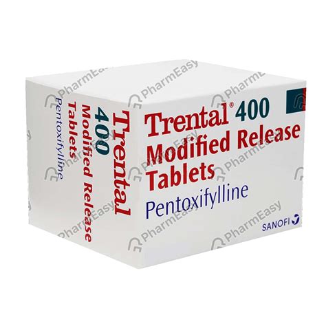 Buy Trental 400 MG Tablet (30) Online & Save Up to 24% at PharmEasy