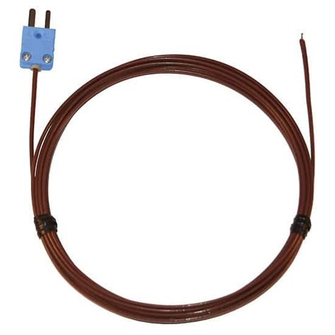 Digi-Sense Type-T, FEP-Insulated Probe, Mini-Connector, Exposed, 10ft ...