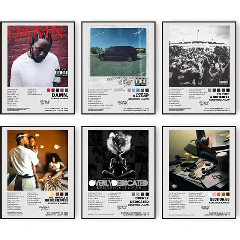 Amazon.com: Kendrick Lamar Signed Limited Posters Music Album Cover ...
