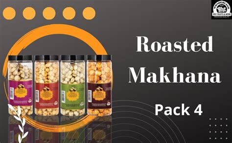 Wonderland Foods 400g (100g X 4) Roasted & Flavoured Makhana Chaat ...