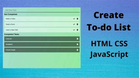 Image result for To Do List Using HTML CSS and JavaScript