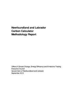 Fillable Online turnbackthetide Newfoundland and Labrador Carbon ...