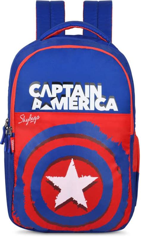 SKYBAGS MARVEL CAPTAIN AMERICA SCHOOL BP 03 BLU 30 L Backpack Blue ...