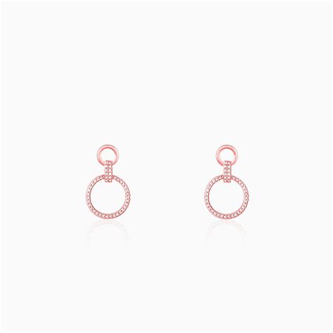 Rose Gold Shiny Drop Earrings – GIVA