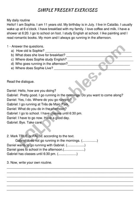 Image result for Simple present Exercises