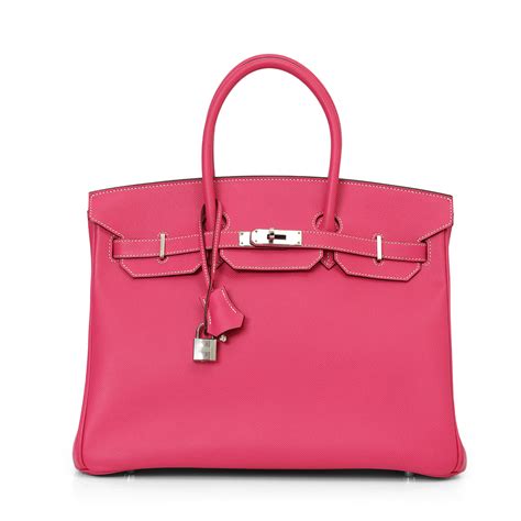 Shop Hermès Birkin 35 cm Rose Tyrien Epsom Leather with Gold Hardware ...