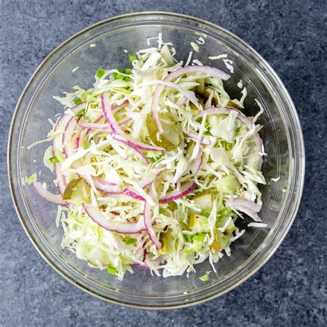 Dill Slaw Topping for Burgers - Mom's Dinner