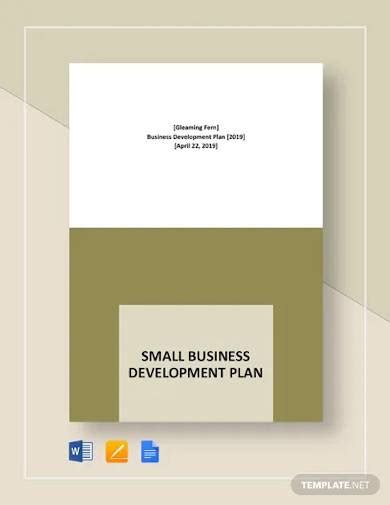 Small Business Plan Sample 的图像结果