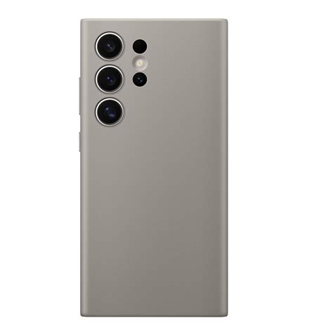 Samsung Galaxy S24 Ultra Leather Case With Logo - Titanium – elefcases