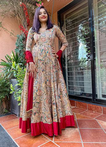 Twirl With Asthetic Kalamkari Anarkalis – Shopzters