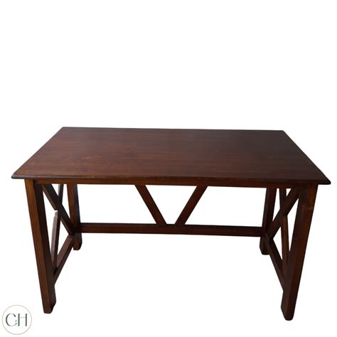 Hercule - Farmhouse-style Solid Wood Study Table/Work Desk – CustHum