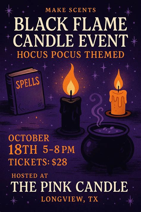 BLACK FLAME CANDLE EVENT , 101 E Tyler st, Longview, TX, 18 October ...