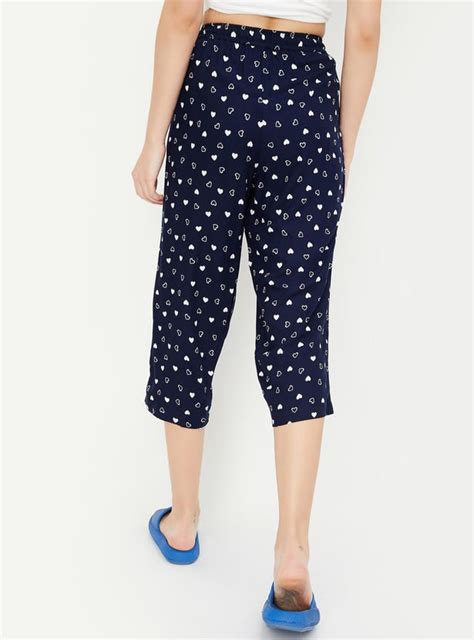 Buy Women Heart Printed Capris Online at just Rs. 499.0 - 1000013291310 ...