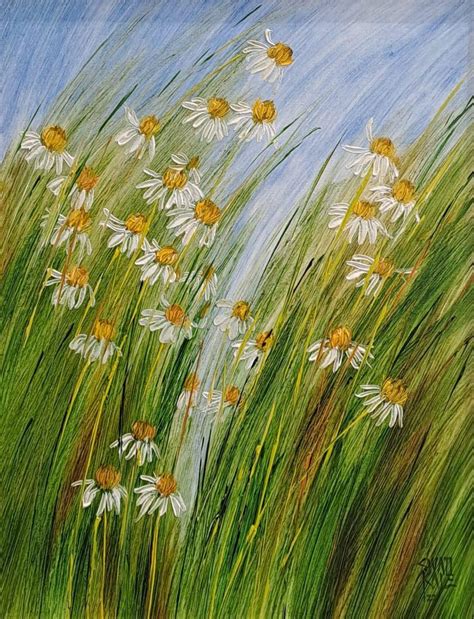Daisy Paintings & Art | Buy Daisy Canvas Wall Artworks Online – ArtZolo.com