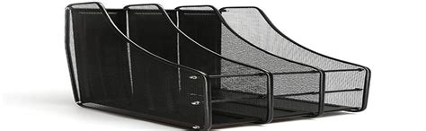ZHENGTU 4 Tier Metal Mesh Magzine Holder Rack (black) : Amazon.in ...