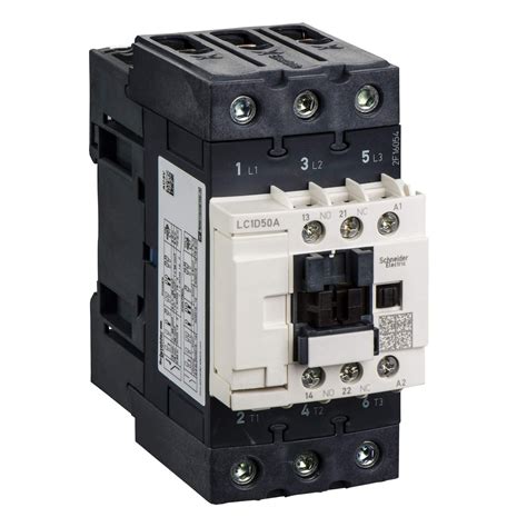 Schneider Electric LC1D50 Contactor 50A TP 1NO+1NC 220VAC - LC1D50AM7 ...