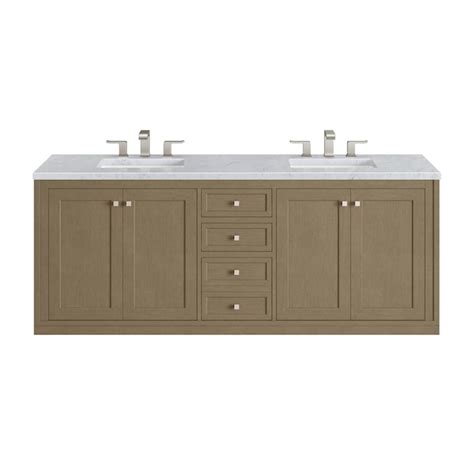 James Martin Vanities Chicago 72-in Walnut Whisper Undermount Double ...