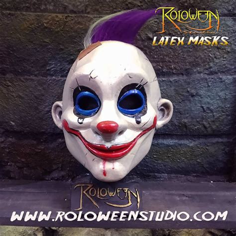 Grumpy Clown Latex Mask Joker Robber Bankthe Dark Knight - Etsy Canada