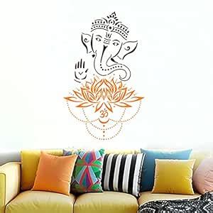Decorze Lord Ganesha Stencil for Wall and Craft Painting | Shri Ganesh ...