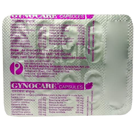 Gynocare, 10 Capsules Price, Uses, Side Effects, Composition - Apollo ...