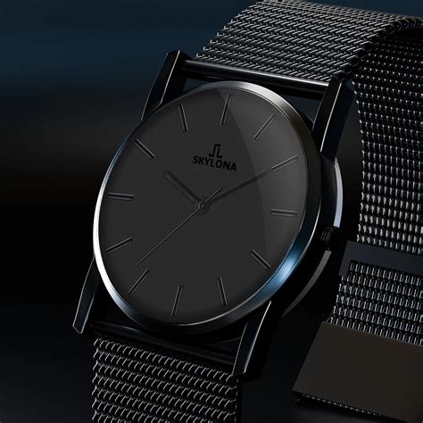 Skylona Classic Chronograph black watches for men – SKYLONA