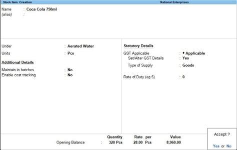 TallyPrime में Stock Item Creation कैसे करें? (Step-by-Step Guide ...