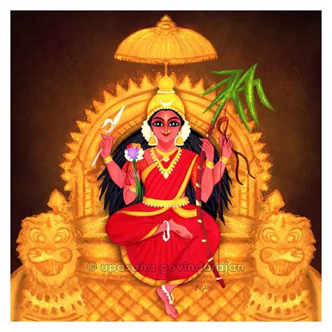 Lalita Tripura Sundari – Upasana Govindarajan Art