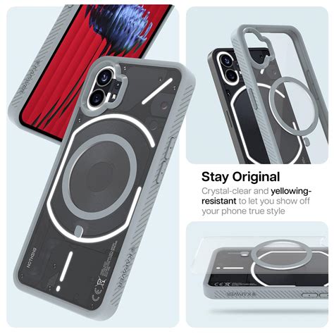Best Nothing Phone 1 Back Cover Case (Magsafe Support) | Mag X - Gray