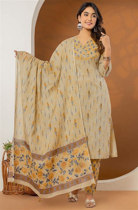Mustard Yellow Printed Mulmul Dupatta