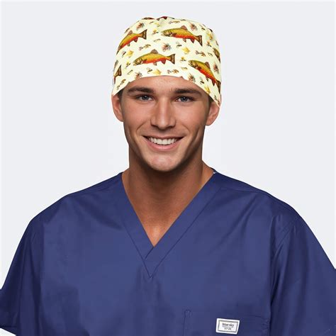 Fly Fishing - Mens Scrub Caps – Blue Sky Scrubs