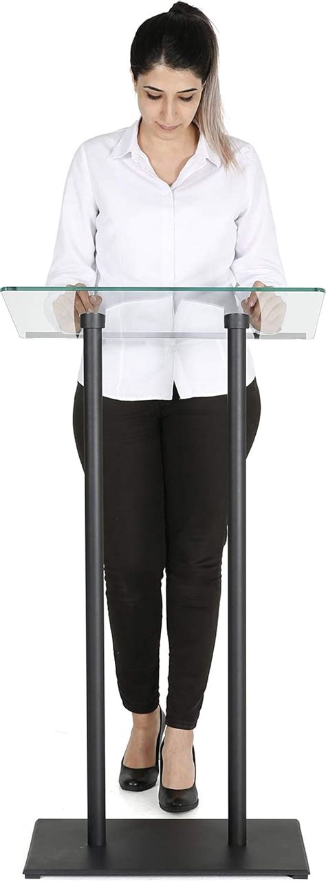 M&T Displays M&T Displays Tempered Clear Glass Conference Podium India ...