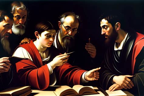 The Calling of Saint Matthew - Caravaggio - SeaArt AI