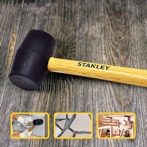 STANLEY STHT57527-8 Rubber Mallet Hammer-450Gms (Yellow & Black ...