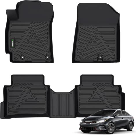 Amazon.com: Fits 2019-2024 Kia Forte Floor Mats Front & 2nd Row Seat ...