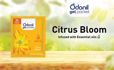 Odonil Gel Pocket - Citrus Bloom - 10g | Infused with Essential Oils ...