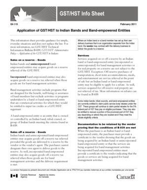 Fillable Online cra-arc gc GST/HST Info Sheet GI-115 - Agence du revenu ...