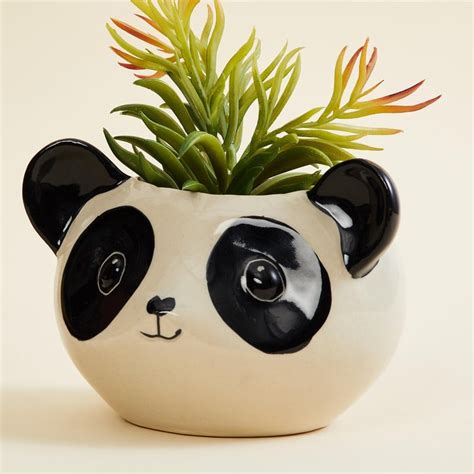 Buy Malta Ceramic Panda Planter from Home Centre at just INR 499.0