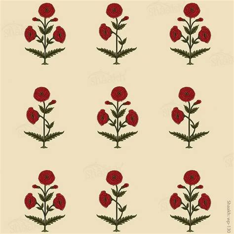 “The sweet life of Poppy” (Red) Wallpaper | WP 130 – Shaakh